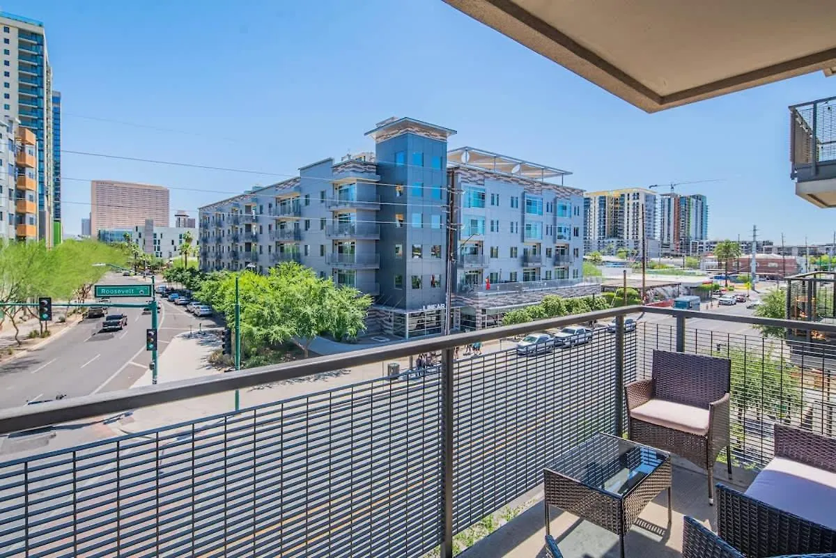 アパート フェニックスUnique 1Bd - Dt Phx - Parking, Gym, Pool - Sleeps 6アパートメント 米国